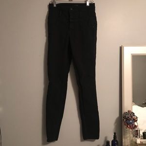 high waisted black jeans